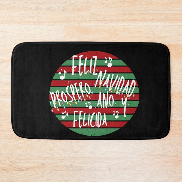 Item preview, Prospero ano y felicidad, Feliz Navidad, navidad, feliz, spanish,  papa noel, san nicolas mexican, festive, party, hispanic, christmas,sunset, christmas holidays, christmas tree, santa claus, designed and sold by prteacool.
