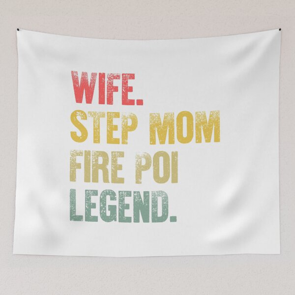 Item preview, Best Mother Women Funny Gift T Shirt Wife Step Mom Fire Poi Legend designed and sold by Bendthetrend.