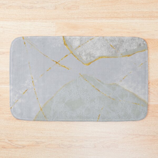 Item preview, Agate Abstract Art Gold and Gray Marble Pattern designed and sold by NancyMerkle.