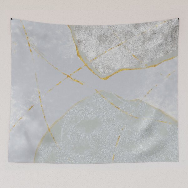 Item preview, Agate Abstract Art Gold and Gray Marble Pattern designed and sold by NancyMerkle.
