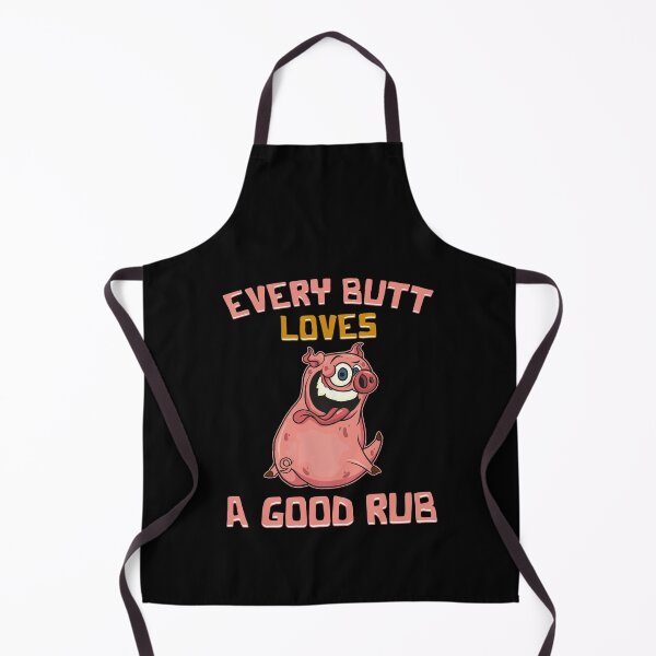 Item preview, Cute Every Butt Loves A Good Rub Funny Pig BBQ Pun designed and sold by perfectpresents.