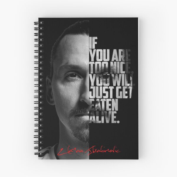 Item preview, Black and white Zlatan Ibrahimovic quote poster designed and sold by Enea Kelo.
