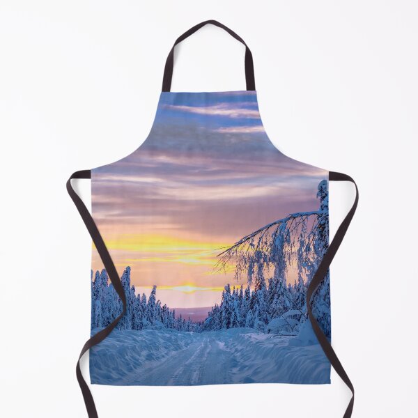 Item preview, Winter road in the snowy forest designed and sold by Svetlana Korneliuk.