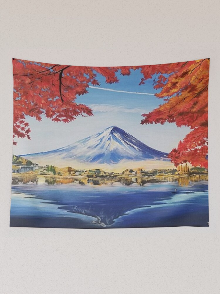 Mount cheap fuji tapestry