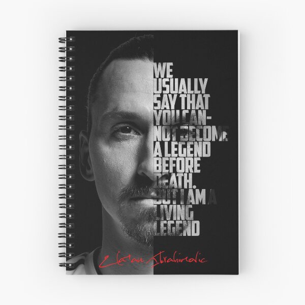 Item preview, Black and white Zlatan Ibrahimovic quote poster designed and sold by Enea Kelo.