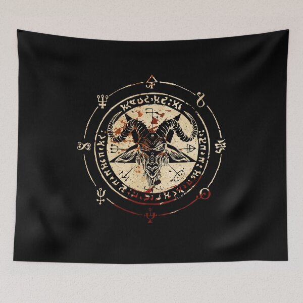 Item preview, Seal Of Baphomet Occult Pentagram Goat Satanic Occult designed and sold by Dressed For  Duty.