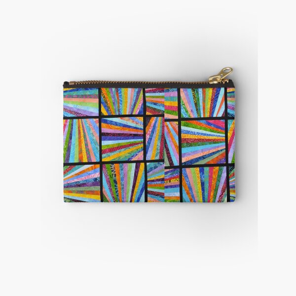 Item preview, Stained glass in lead colourful abstract quilted rainbow pattern  designed and sold by baligaia.
