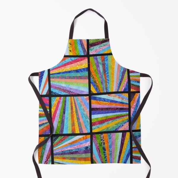 Item preview, Stained glass in lead colourful abstract quilted rainbow pattern  designed and sold by baligaia.