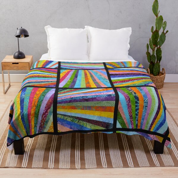 Item preview, Stained glass in lead colourful abstract quilted rainbow pattern  designed and sold by baligaia.