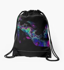 'Sensual Entropy' - Neon Body Painted Woman Drawstring Bag
