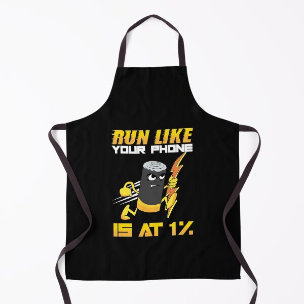 Item preview, Funny Run Like Your Phone Is At 1% Sprinting Pun designed and sold by perfectpresents.