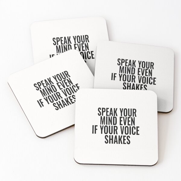 Item preview,  speak your mind even if your voice shakes, autumn Design designed and sold by HananDesign13.