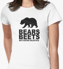 Bears Beets Battlestar Galactica Women's Fitted T-Shirt