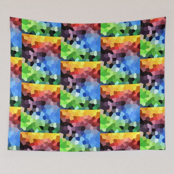 Item preview, Rainbow Colorful Mosaic Decorative Artwork I designed and sold by Irina Sztukowski.