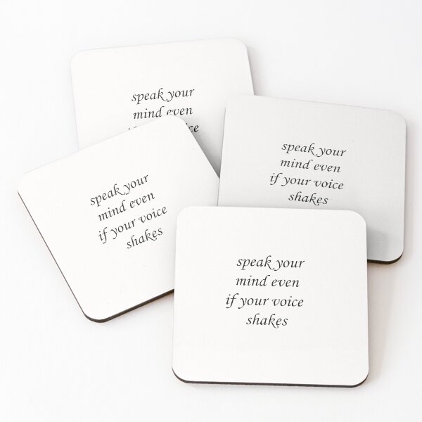 Item preview,   speak your mind even if your voice shakes, autumn 202X designed and sold by HananDesign13.
