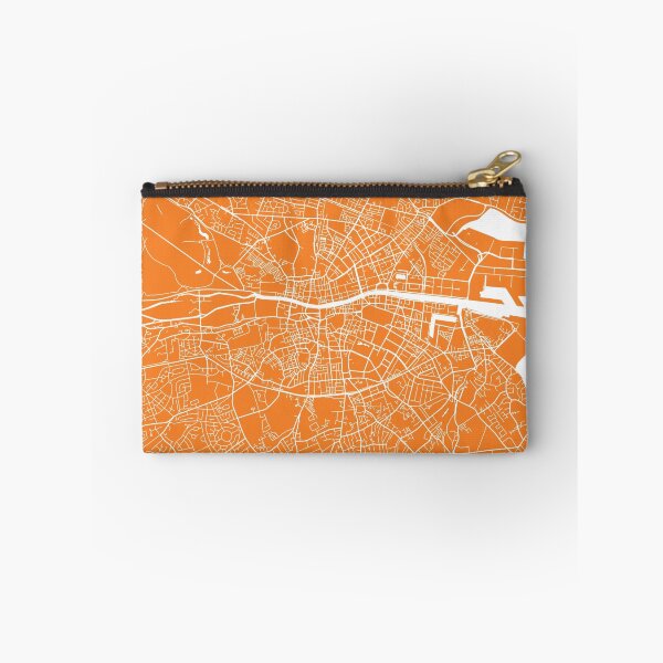 Item preview, Dublin map orange designed and sold by mapsart.