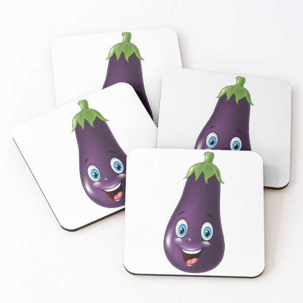 Item preview, Cute Eggplant Smiling  designed and sold by BonsaiCrafts.