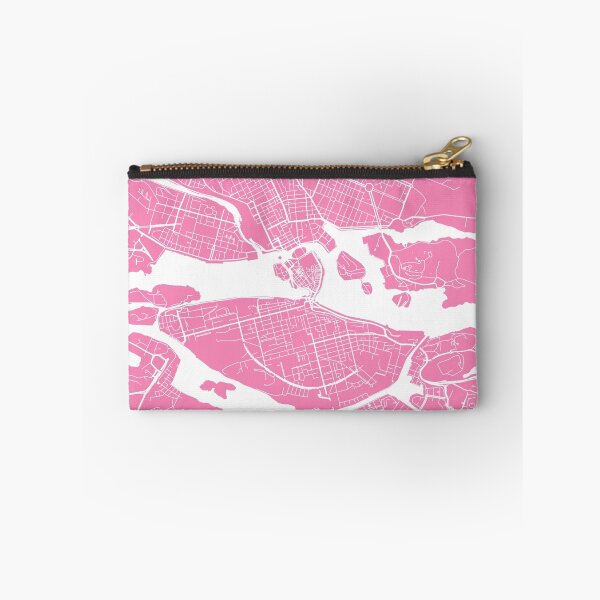 Item preview, Stockholm map pink designed and sold by mapsart.