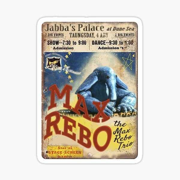 Item preview, Vintage Style Fan Art Max Rebo Concert Poster designed and sold by FilmFit.
