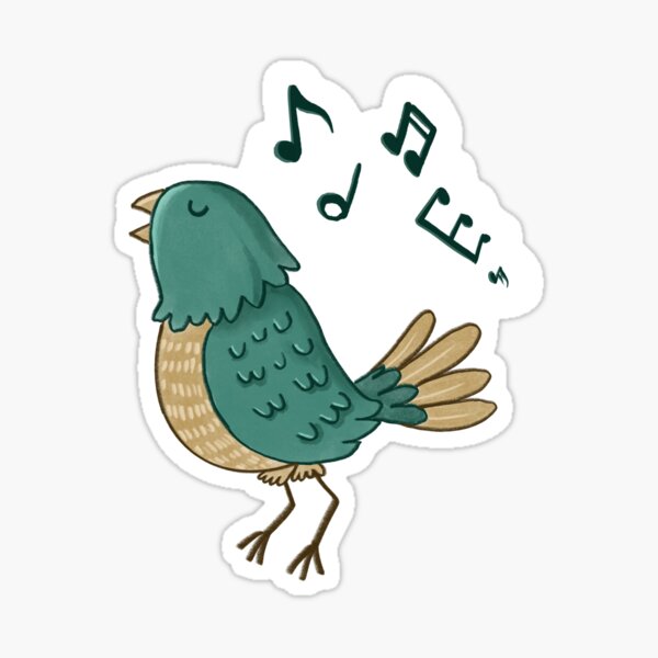 Singing bird Sticker