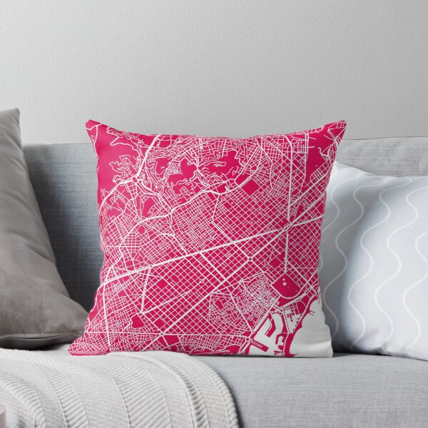 Item preview, Barcelona map raspberry designed and sold by mapsart.