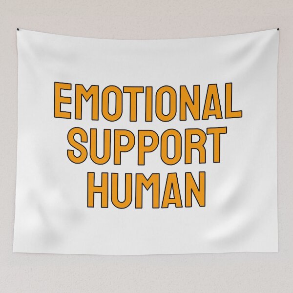 Item preview, Emotional support human (yellow) designed and sold by Inspirationmotivation.