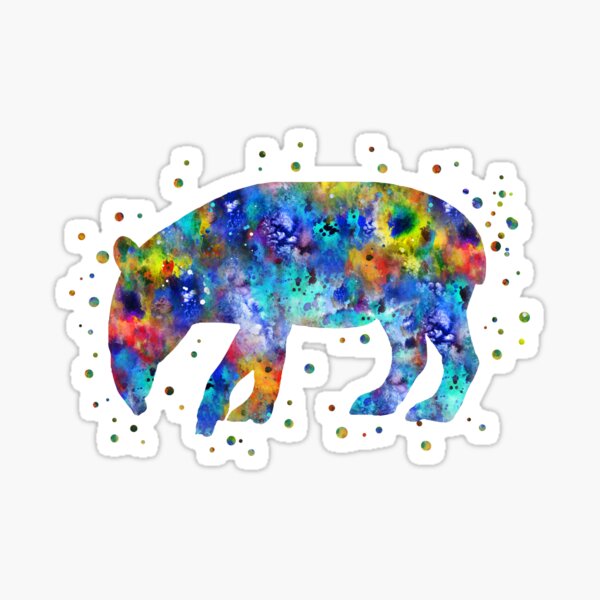 Vista previa del artículo con la obra «Tapir», diseñado y vendido por Rosaliartbook.
