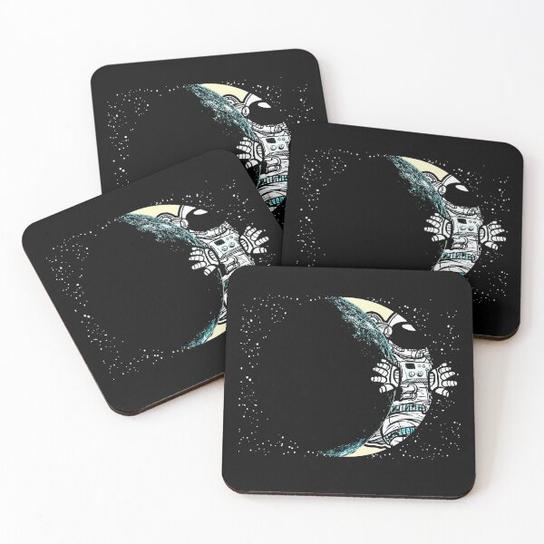 Item preview, Astronaut with crescent moon designed and sold by Mila1946.