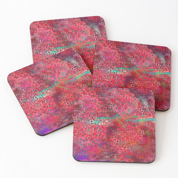 Item preview, A World Full Of Happy-abstract layered dot pattern-bright colours designed and sold by Annette Chabidon Studio.