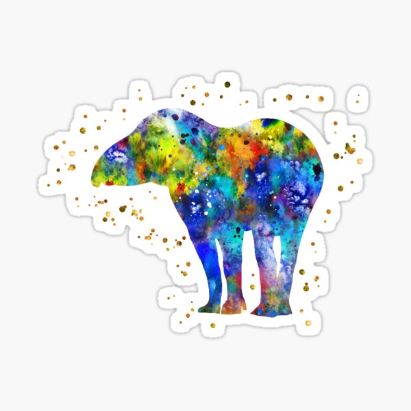 Vista previa del artículo con la obra «Tapir», diseñado y vendido por Rosaliartbook.