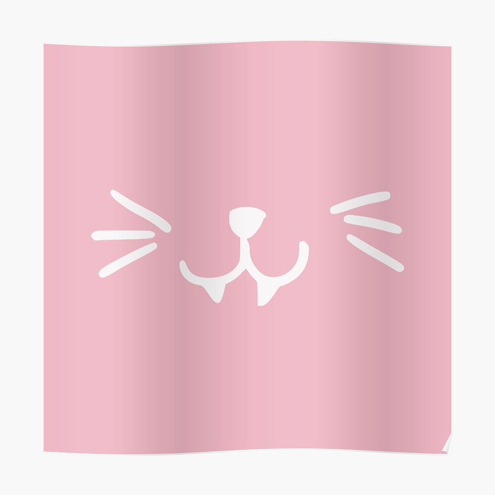 Roblox Cat Kitty Face Mask For Kids Pastel Pink Mask By Smoothnoob Redbubble - roblox cat ears