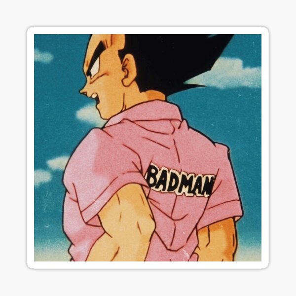 Vegeta Badman Sticker