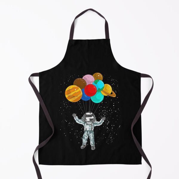Item preview, Astronaut In Space Flying With Planet Balloons designed and sold by perfectpresents.