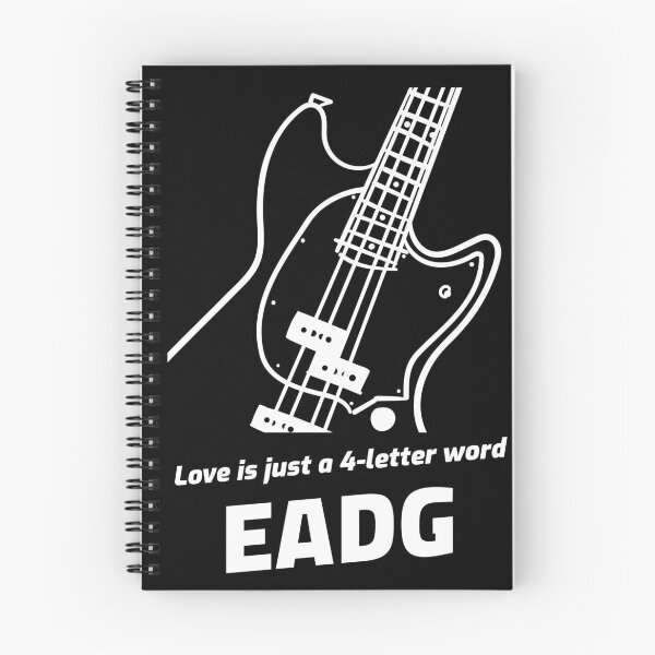 Item preview, Love is just a four-letter word: EADG - Funny Nerdy Bass Guitar Design designed and sold by aurielphoenix.