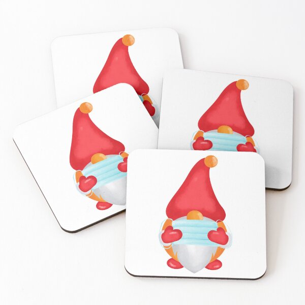 Item preview, Gnome Wearing Mask Holidays 2020 designed and sold by FiveDucklings.