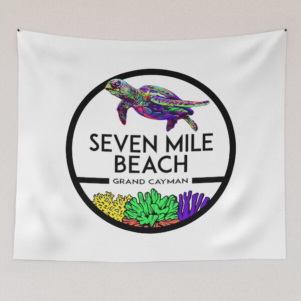 Item preview, Seven Mile Beach Grand Cayman Islands Sea Turtle designed and sold by DESTINATIONS DECAL DOS.