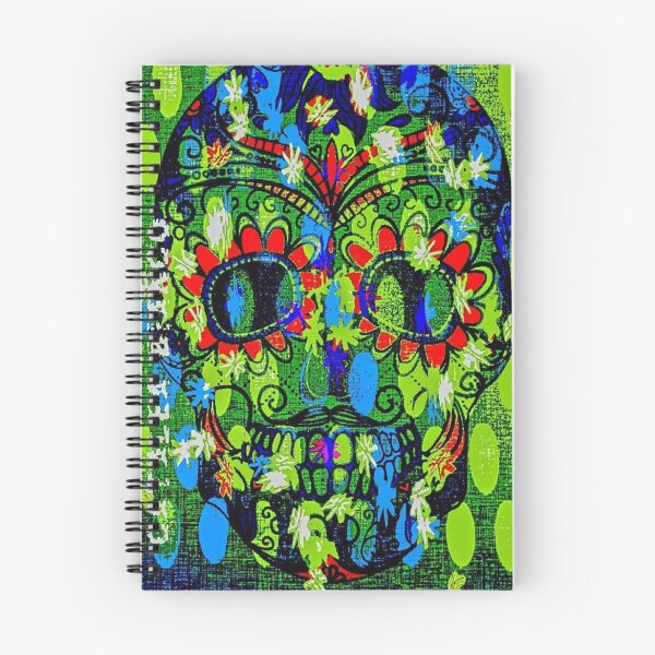 Item preview, Green Sugar Skull designed and sold by cataleabianco.