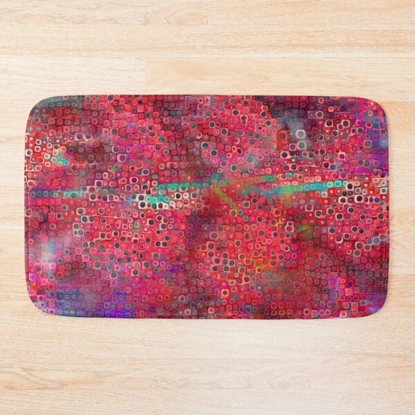 Item preview, A World Full Of Happy-abstract layered dot pattern-bright colours designed and sold by Annette Chabidon Studio.