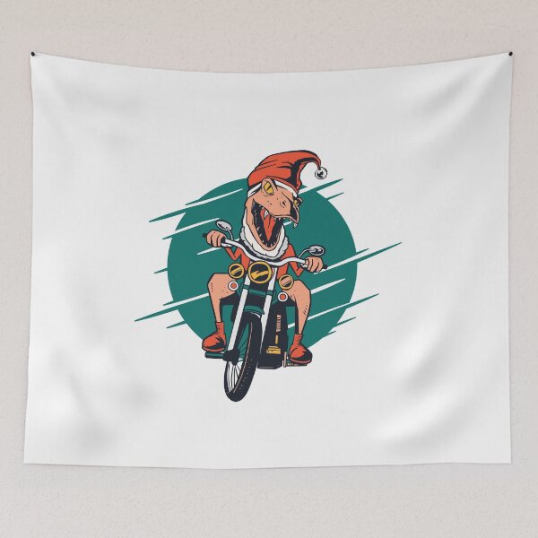 Item preview, The dinosaur on the motorcycle designed and sold by ralf568.