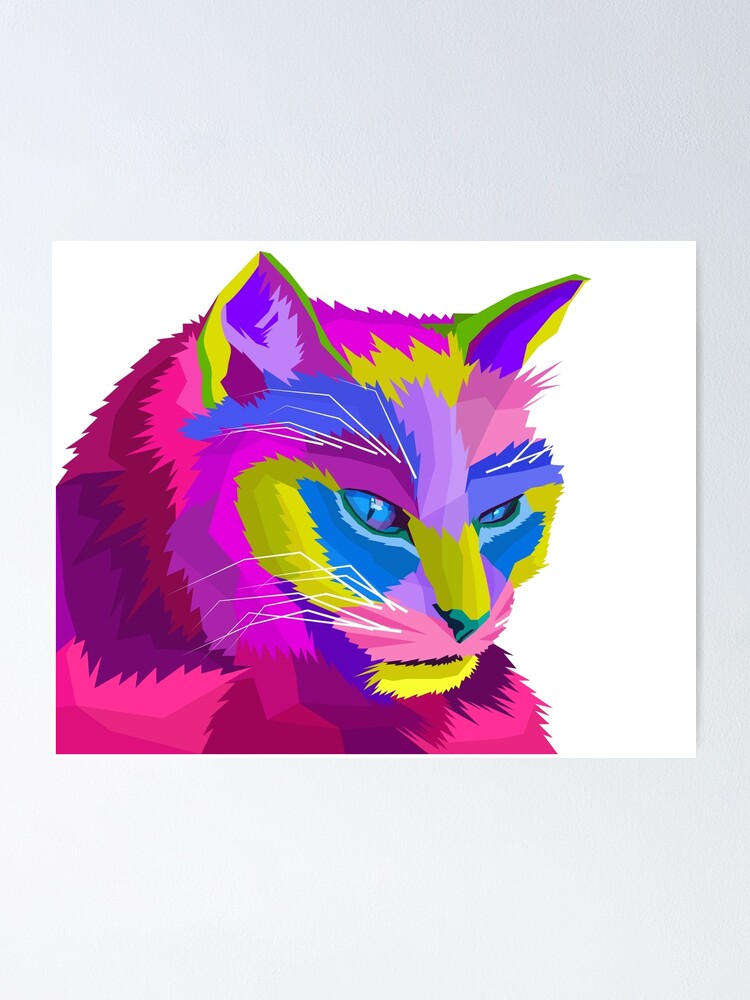 "Cat Watercolor Art Print Pet art Cat Art Cat Portrait Cat