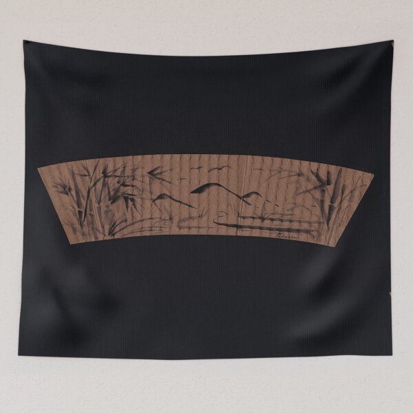 Item preview, Comfort - Sumie Ink Brush Painting on Coffee Collar designed and sold by Rebecca Rees.