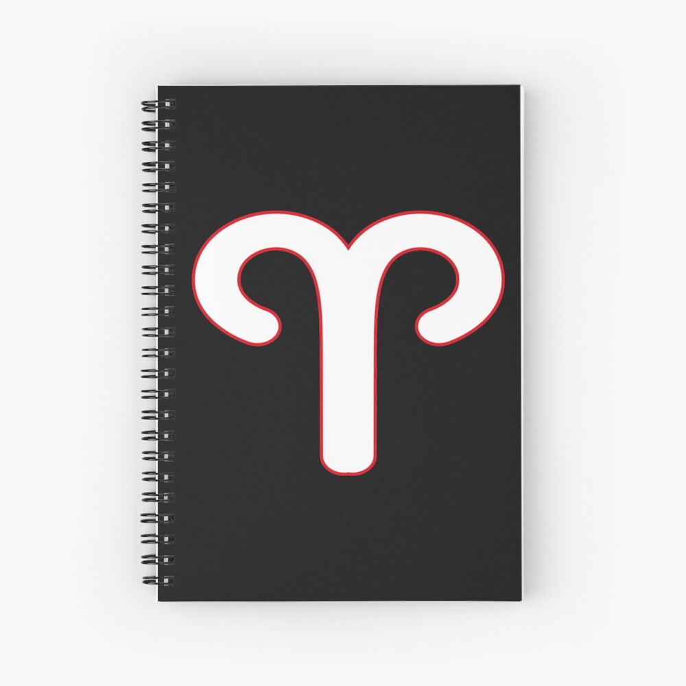 "Aries symbol zodiac sign gift" Spiral Notebook by AstroShop1 | Redbubble