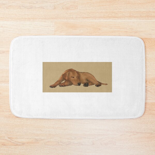 Item preview, Watercolour chocolate Labrador sleeping designed and sold by HollyPopsDesign.