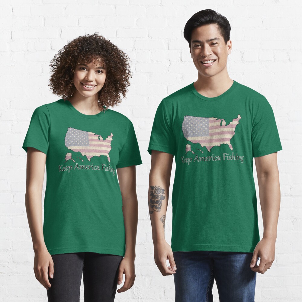 Keep America Fishing Essential T-Shirt for Sale by hookink