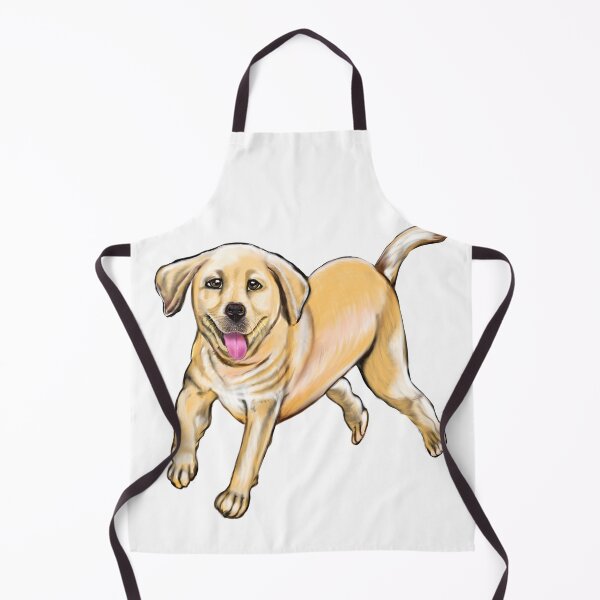 Item preview, Labrador retriever playing - cute Golden Labrador retriever puppy dog prancing about designed and sold by Artonmytee.