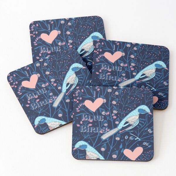 Item preview, I Heart Blue Birds  designed and sold by HeatherEthereal.