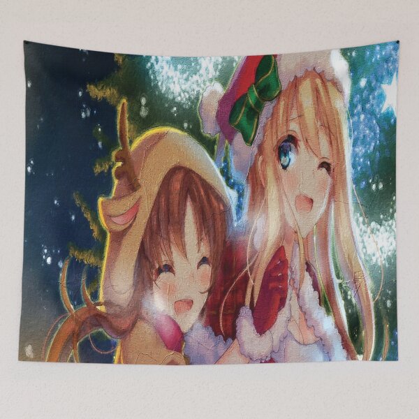 Item preview, Christmas Anime Girls Oil Painting Celebrate Christmas Differently designed and sold by aventi24.