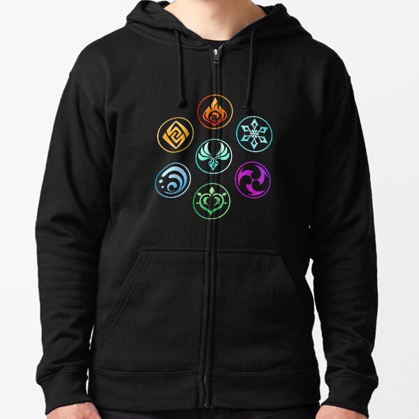 Genshin Impact | Element Set Zipped Hoodie