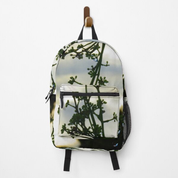 Item preview, Shadowed Budding Green Plant with Water Droplets and Cloudy Sky Background designed and sold by StayCuztom.