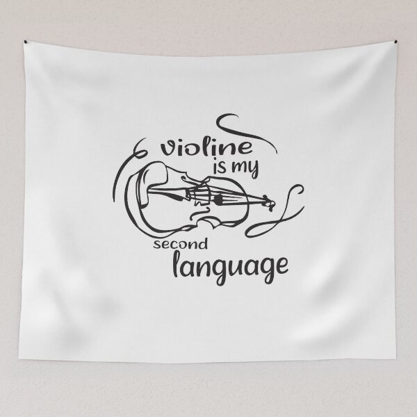 Aperçu de l'œuvre Violine est ma deuxième langue créée et vendue par youssefattigui.
